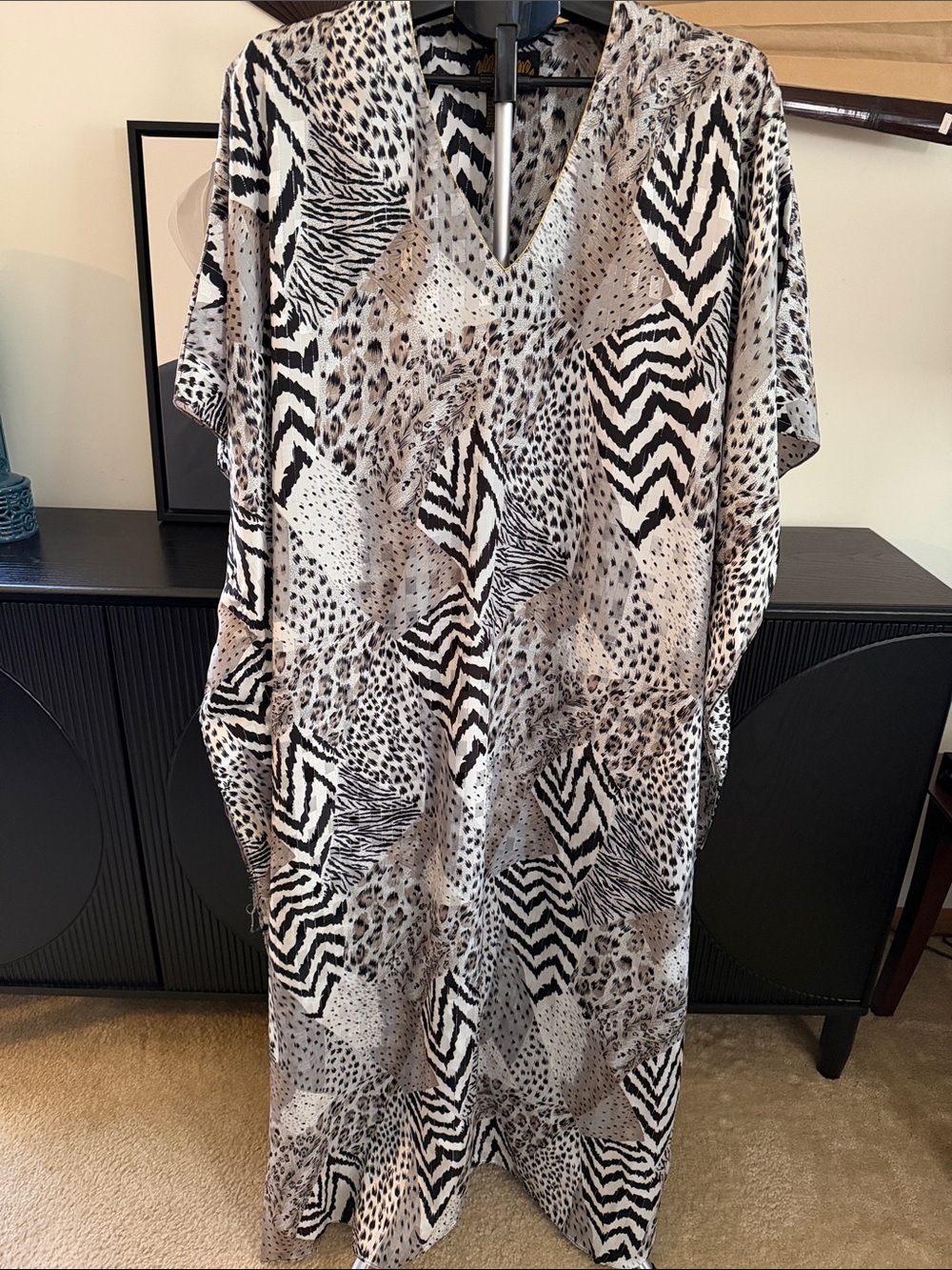 Gorgeous Vintage Y2K Mystique Animal Print Caftan